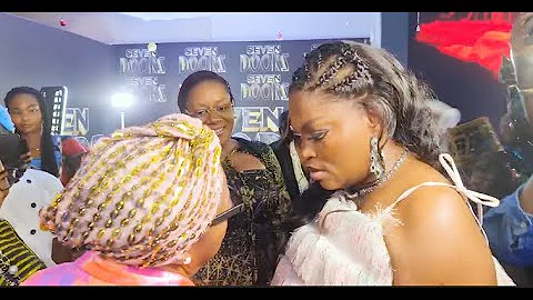Watch What Happened When Funke Akindele Stormed Femi Adebayo’s Seven Doors Movie Premiere!