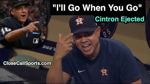 E229 - Phil Cuzzi Ejects Alex Cintron After Strike One to Jose Abreu as Astros Coach Ejects Ump Too