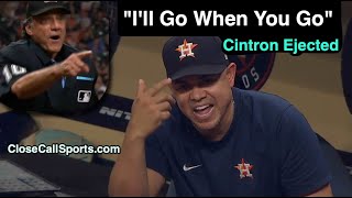 E229 - Phil Cuzzi Ejects Alex Cintron After Strike One to Jose Abreu as Astros Coach Ejects Ump Too