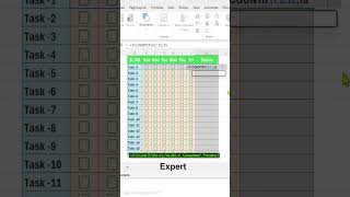 Stop Doing Task Trackers Wrong in Excel!  Build an Automated Task List Like a Pro #shorts