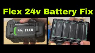 Flex 24v Battery Fix - Inside Replacement Battery