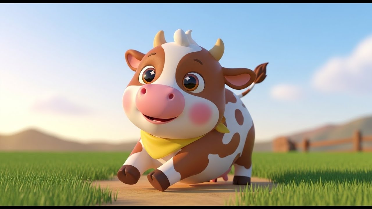 The Cow Says Moo | Fun Animal Sound Rhyme for Kids | Nursery Rhymes & Songs for Children