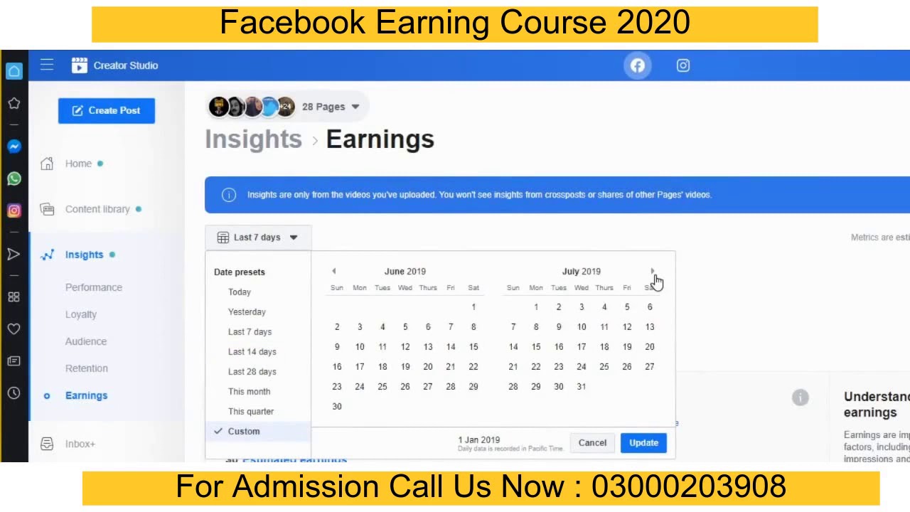 Earning Proof of Facebook ad break by Startups Pakistan