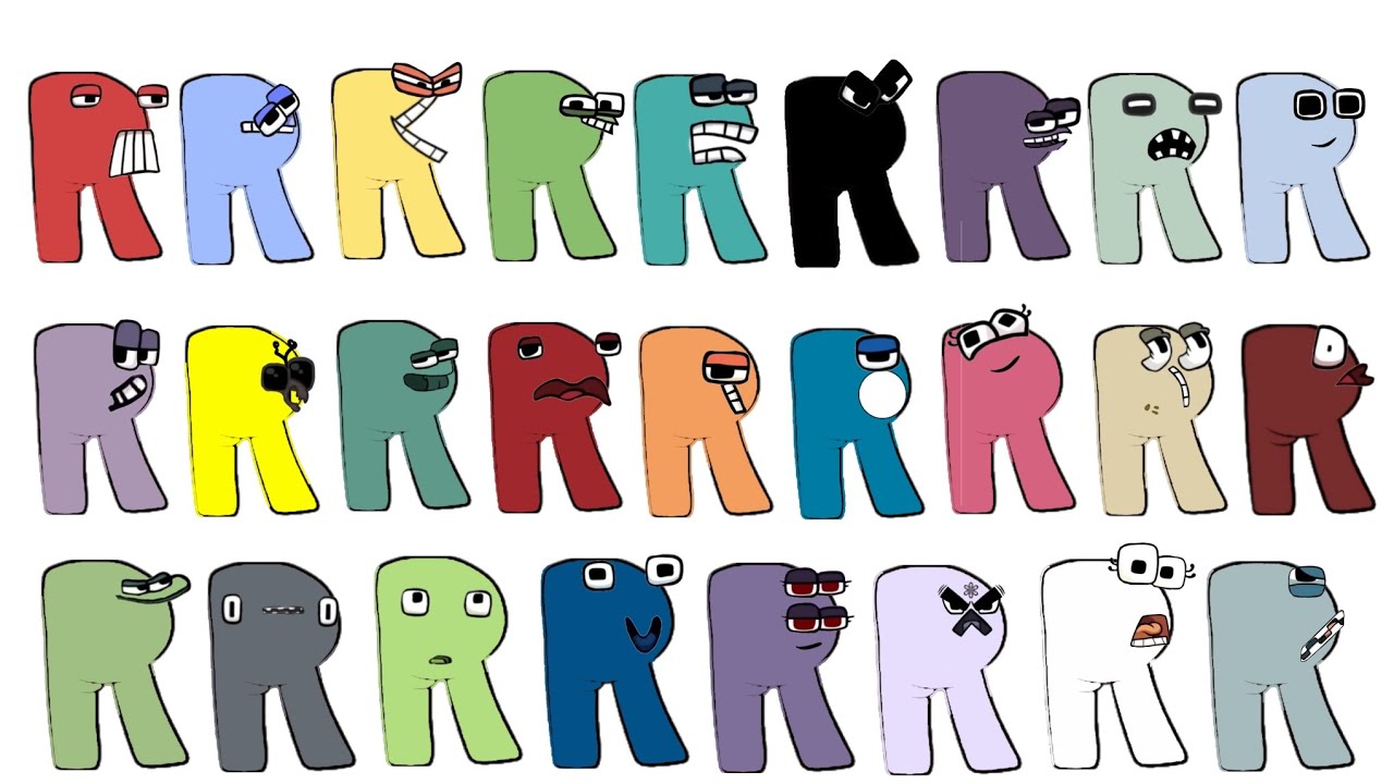 Alphabet lore R letters