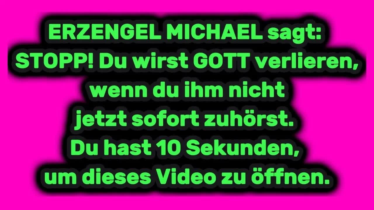 🛑 Erzengel Michael： ＂Scroll nicht weiter  Ein WUNDER wird in deine SEELE gegossen