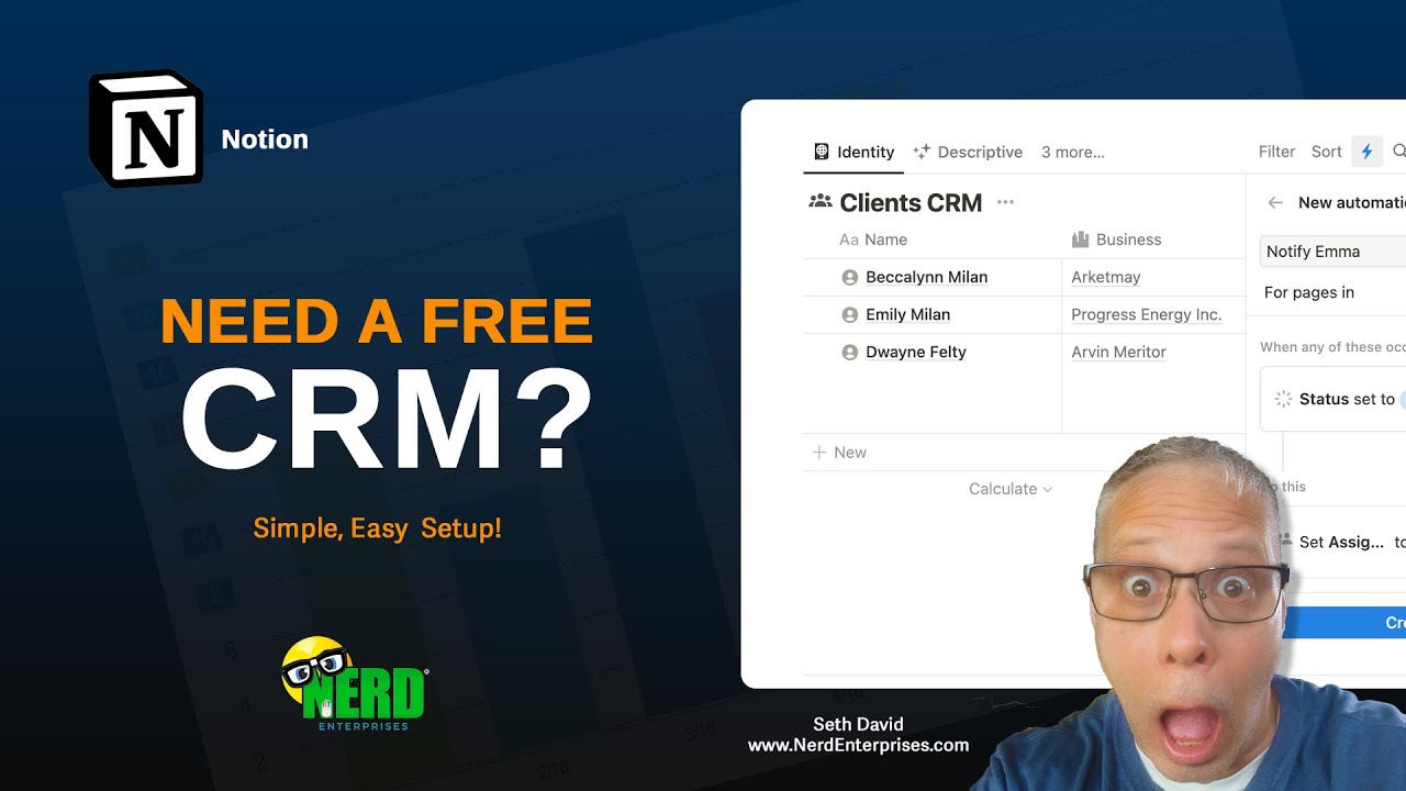 How to Build a Free CRM in Notion (Step-by-Step Guide) - YouTube
