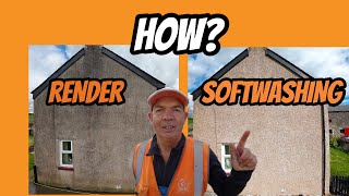 Softwashing a 300 year old contaminated wet dash render farmhouse! screenshot 2