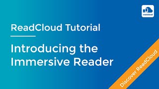Introducing the Immersive Reader inside ReadCloud's eReader