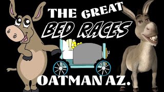 THE GREAT BED RACES OF OATMAN AZ. 2021 / Donkey Town / Old West #oatmanaz #bedraces #rt66