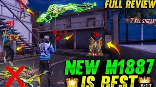 NEW M1887 SKIN IS BEST FULL REVIEW! BYE BYE COBRA MP40 GARENA FREE FIRE.