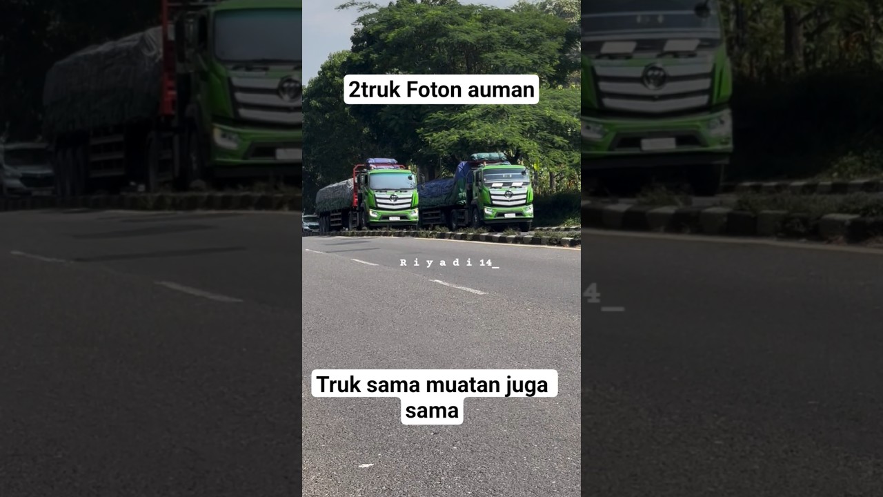 duet truk foton auman 1827 muatan pupuk