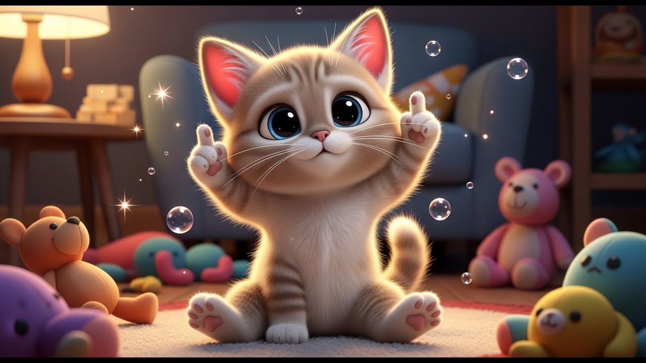 Learn Body Parts with a Cute Cat | Fun Learning Song for Kids