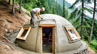 Man Built a LUXURY Dome House in 72+ HOURS! (Start to Finish) @domegaia