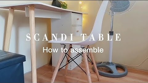 NORDIC DESK | SCANDINAVIAN TABLE SA SHOPEE | How to assemble #studytable #scandinaviandesign