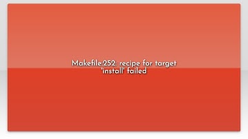 Makefile:252: recipe for target 