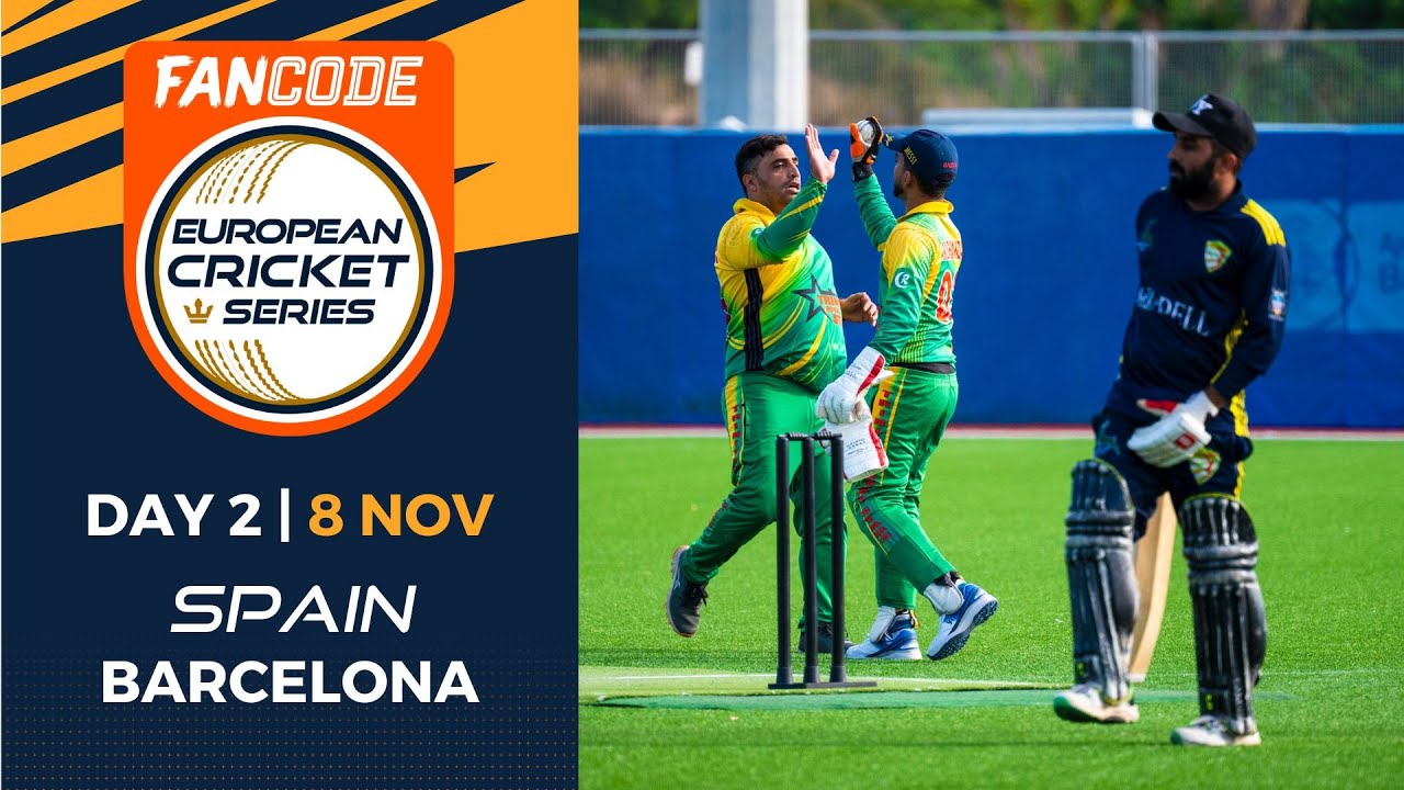 🔴 FanCode European Cricket Series Spain, Barcelona, 2022 Day 2 T10 Live Cricket