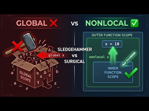 global vs nonlocal in Python (Huge Difference Explained)