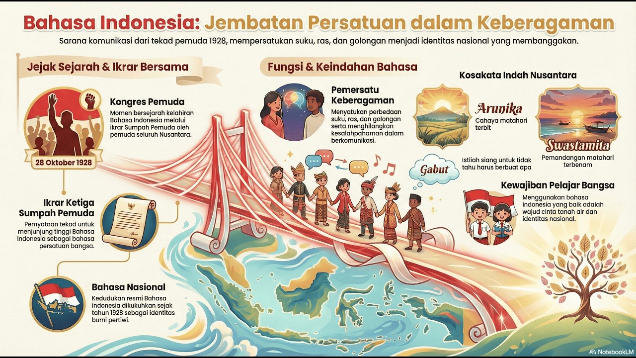 Kerja Sama di Lingkunganku : Bahasa Indonesia sebagai Bahasa Persatuan | Materi PPKn