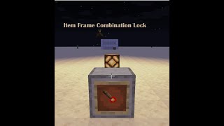 Item Frame Combination Lock | Minecraft Tutorial