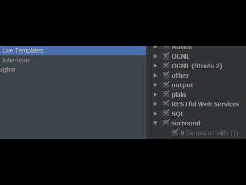 Surround with Blocks add to Java Code STRG+ALT+J/T jetbrains IDE
