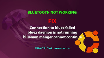 UBUNTU FIX: Connection to bluez failedbluez ,daemon is not running ,blueman manger cannot continue