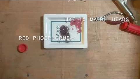 Homemade Red Phosphorus Contact Explosive Trick