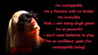 Sia - Unstoppable lyrics video