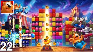 Toon Blast Level 46-47: Rail Rush Danger Zone & Cool Duck Disco Ball Combo Strategy #22 screenshot 3