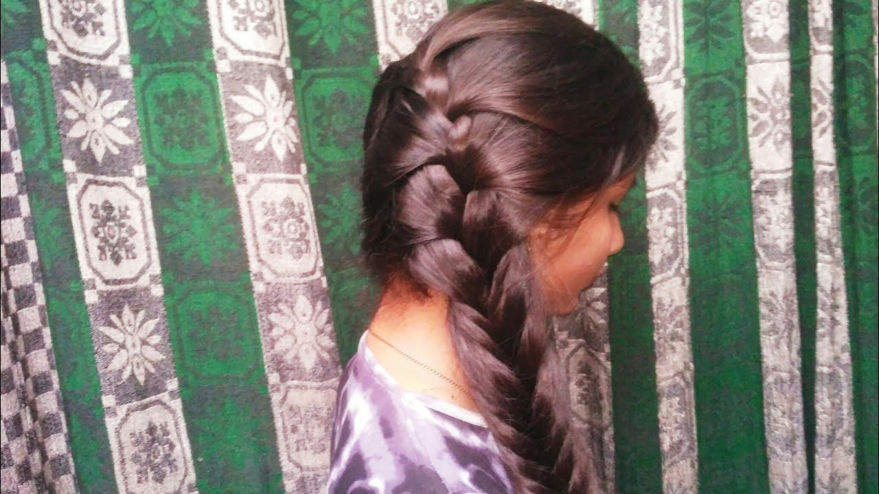 How to make Khajuri braid hairstyle properly step by step |fishtail braid -  YouTube