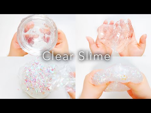 洗濯のりクリアスライム×ホログラム💎 | Clear slime 史莱姆 클리어 슬라임 | ASMR 音フェチ