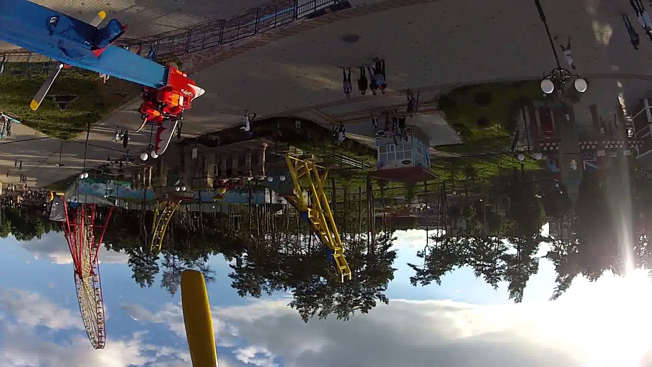 Аттракцион Взлёт, парк Горького, Харьков. Air Race Attraction, Gorky Park, Kharkov