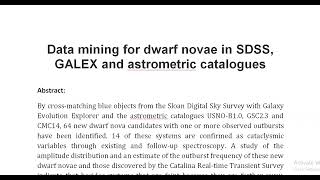 Data mining for dwarf novae in SDSS, GALEX and astrometric catalogues