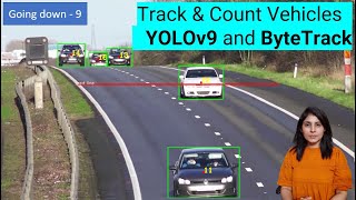 Track & Count Vehicles using YOLOv9 and ByteTrack