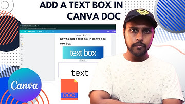 How to add a text box in canva doc | add a text box on canva doc