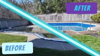 Ultimate Pool Opening: Canadian Edition  Water Bags, Sand Filter, Pressure Washer and Clear Water