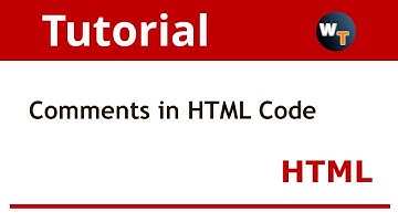 HTML Tutorials: How to add comments to HTML code?