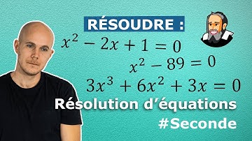 Résoudre une ÉQUATION avec la FACTORISATION des Identités Remarquables - Seconde
