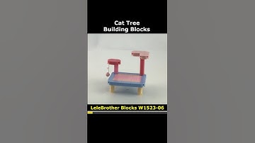Cat Tree W1523-06 Blocks #Cat_Tree #LeleBrother #W1523_06 #Cat #Lego #MiniBlock #NanoBlock