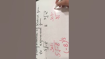 How to Convert Radical form to Exponential form#easymethods #shortvideo
