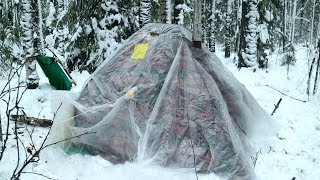 Обогрев палатки зимой--Последние секреты тёплой палатки