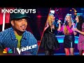 Sister trio sorelle sings the jacksons blame it on the boogie  the voice knockouts  nbc