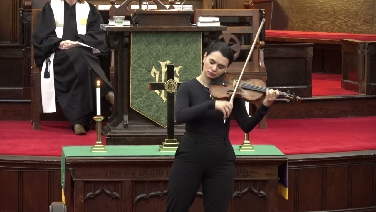 Allemande from Violin partita No. 2 in D minor, performed by Nune Melik, by Bach