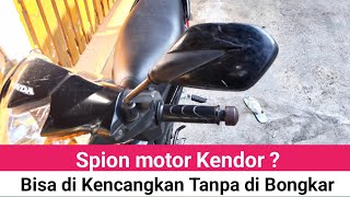 How to tighten a loose motorcycle mirror without having to remove the mirror