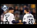 Nick franklin evan longoria  brad miller rack up 4 hr 8 hits 8 rbi 81615 full highlights