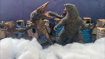 Godzilla vs Skullcrawler (Godzilla Stop motion)