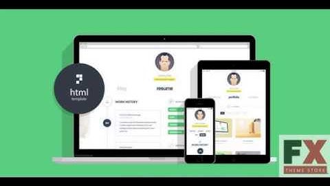 Preview cvCard - Responsive vCard Template TForest