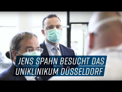 Jens Spahn besucht das Uniklinikum Düsseldorf