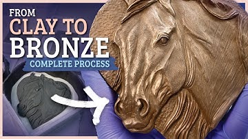 Molding Clay Sculptures & BRONZE COLD CASTING (Complete Process to Relax & Sooth)