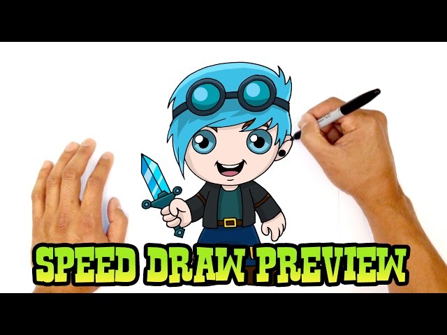 DanTDM (The Diamond Minecart)- Speed Draw Preview 