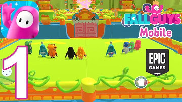 Fall Guys Mobile Global Launch Gameplay Walkthrough Part 1 - Tutorial (iOS, Android)